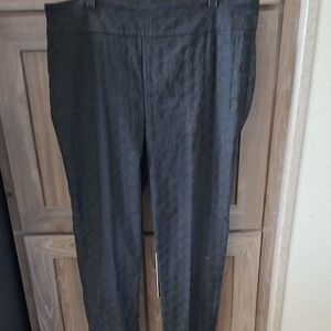 Soft Surroundings Black Circle Pattern Pants